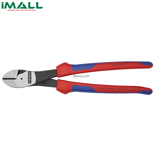 Kìm Cắt Thân Chéo (250mm Cắt Thép Lò Xo Ø 3.0 mm) Knipex 74 02 250