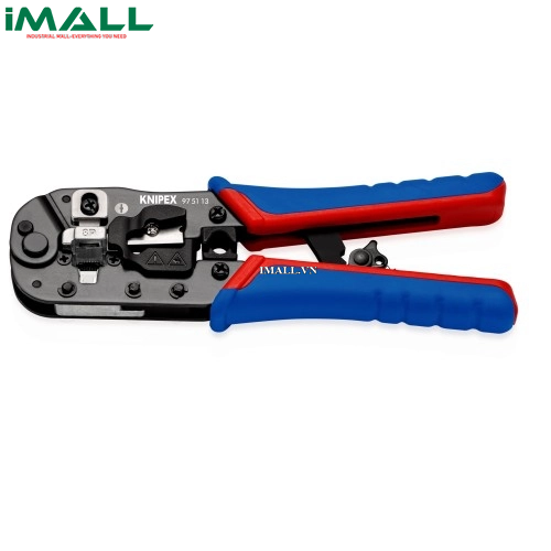 Kìm Bấm Cos Mạng RJ 45 CAT 6 7 8 Bản Cải Tiến 2022 Knipex 97 51 13