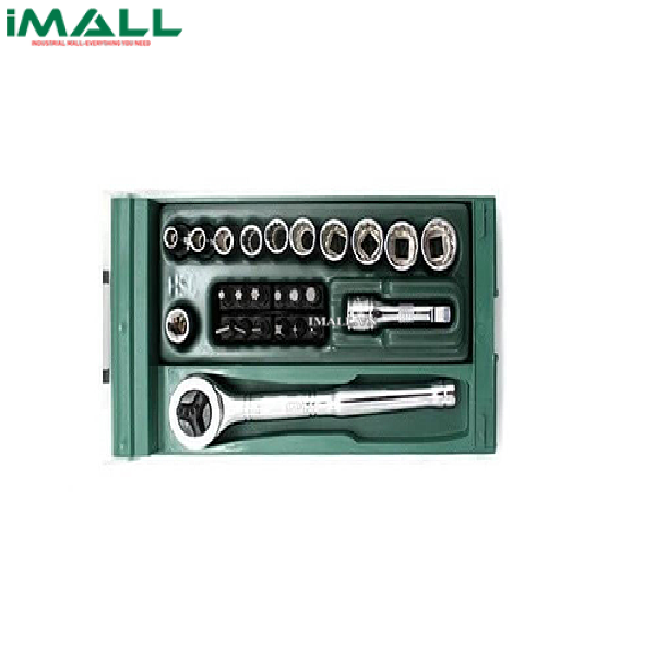 Bộ cần-đầu tuýp 25 chi tiết 1/4" SATA 09206 (4~13mm)