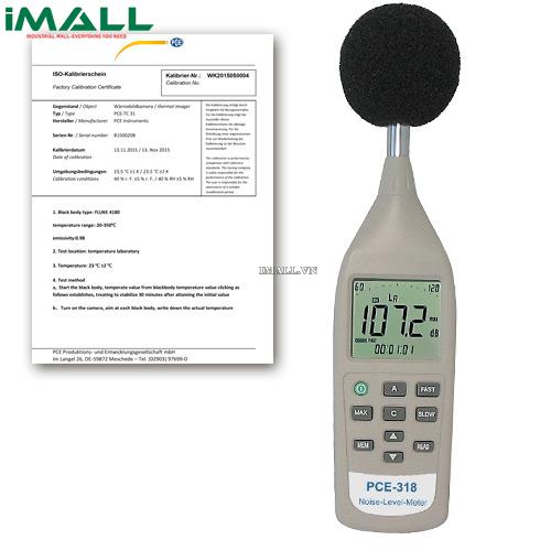 Máy đo độ ồn âm thanh PCE 318-ICA (26~130 dB)