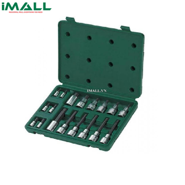 Bộ đầu tuýp 18 chi tiết (1/4" và 1/2") SATA 09051