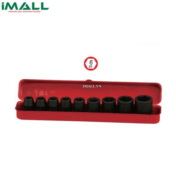 Bộ Khẩu Dùng Cho Súng 1/2" GENIUS GS-409M2 ( 9 Chiếc 10mm-24mm)