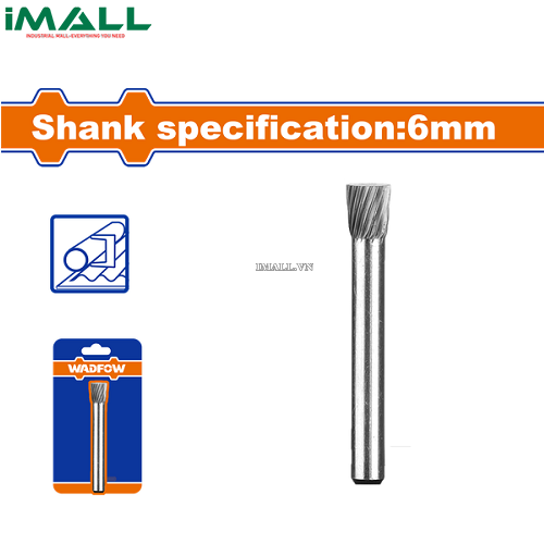 Mũi mài cacbua Tungsten 6x8mm (trụ) Wadfow WYE3K01