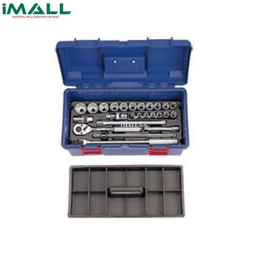 Bộ tuýp 25 chi tiết hệ inch Kingtony 41526SR (1/2")