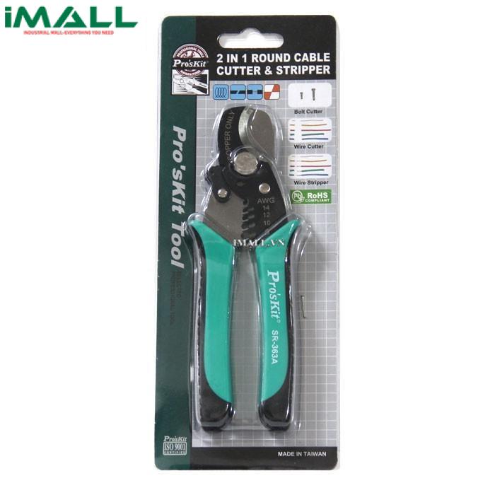 Kìm cắt, tuốt cáp Pro'skit SR-363A (168mm)