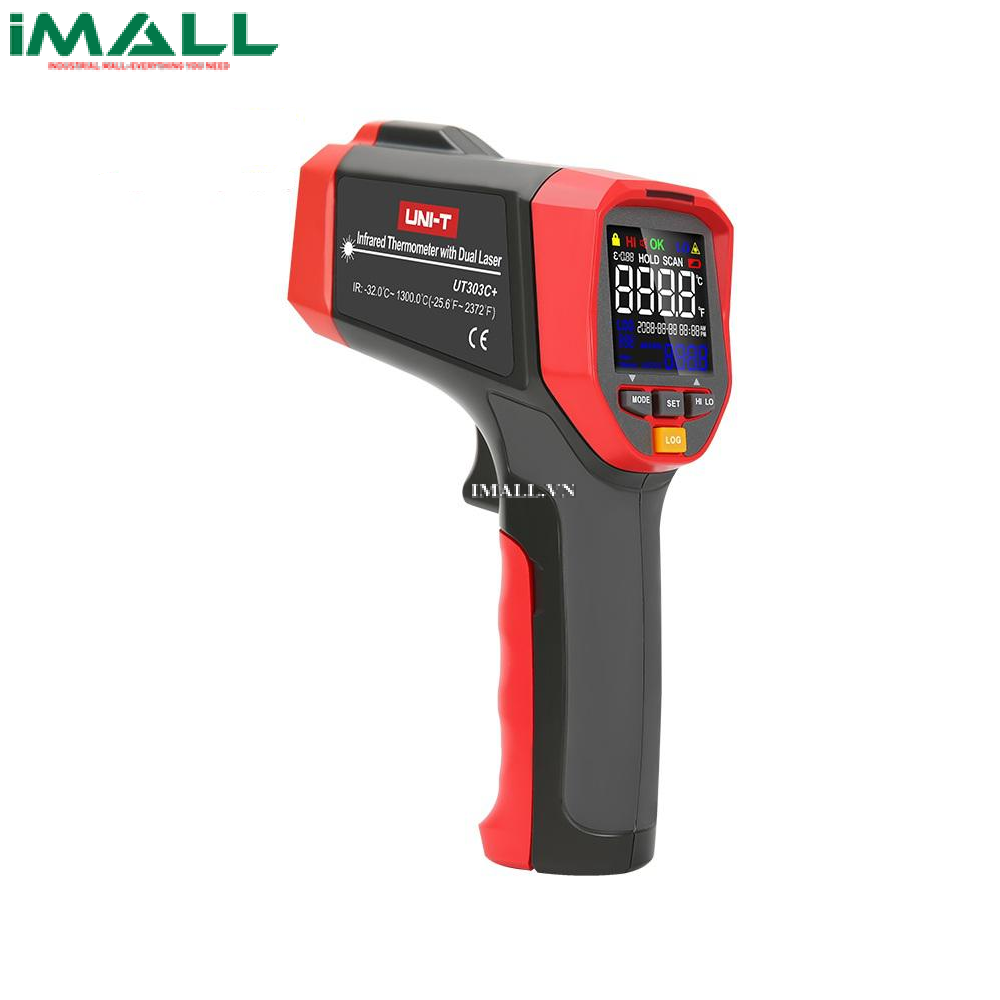 Máy đo nhiệt độ hồng ngoại UNI-T UT303C+ (-32~1300°C, 30:1)