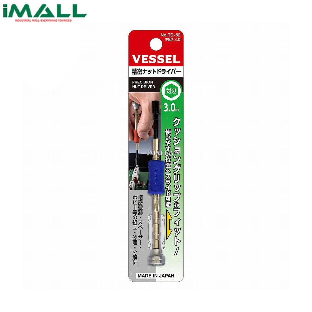 Tô vít đầu lục giác Vessel TD-52 (A/F3.0x25mm)
