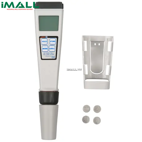 Máy đo môi trường (0~14 pH; 0 μS/cm~20 mS/cm; 0 mg/l~20 g/l; 0~10 ppt; kèm Certificate ISO) PCE PH 25-ICA