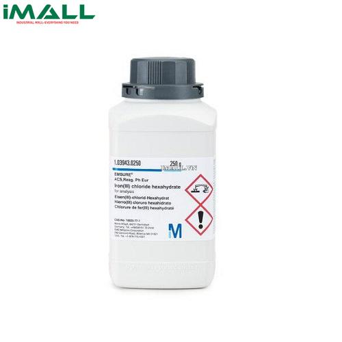 Hóa chất Iron(III) chloride hexahydrate để phân tích (Cl₃Fe * 6 H₂O, Plastic bottle 250g) Merck 1039430250