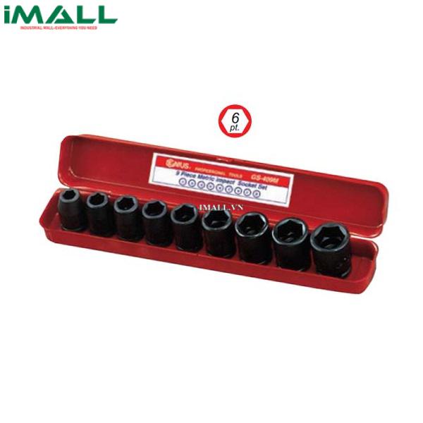 Bộ Khẩu Dùng Cho Súng 1/2" GENIUS GS-409M ( 9 Chiếc 11mm-22mm)
