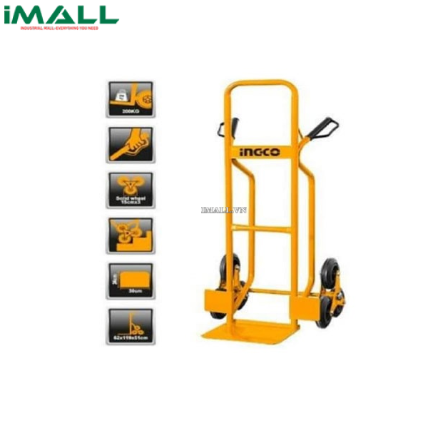 Xe đẩy hàng 6 bánh leo cầu thang Ingco HHHT20461 (200kg)