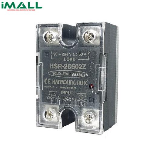 Rơ le bán dẫn Hanyoung nux HSR-2D502Z (4 – 32VDC, 50A, 1 Pha)