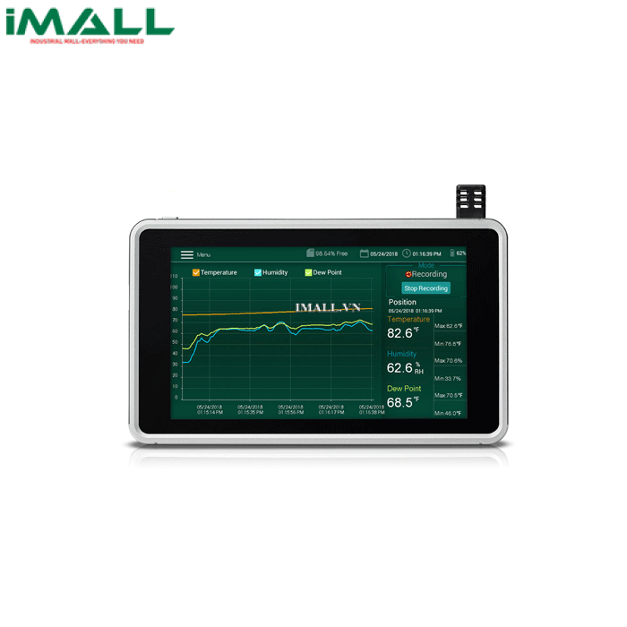 Máy đo, ghi độ ẩm, nhiệt độ màn hình cảm ứng EXTECH RH550