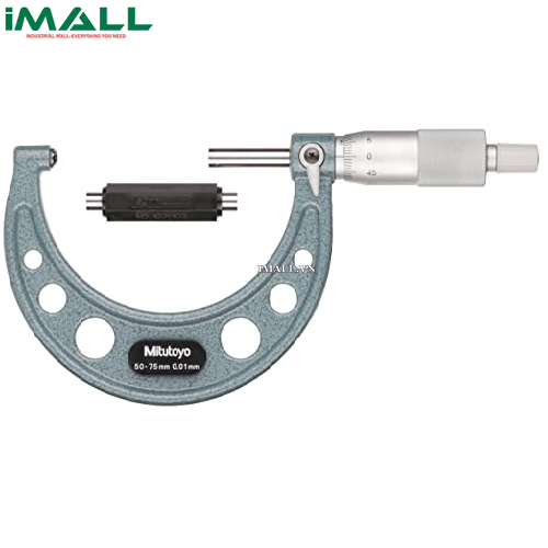 Panme đo ngoài cơ khí đo chiều dày thành ống Mitutoyo 115-217 (50-75mm/ 0.01mm)