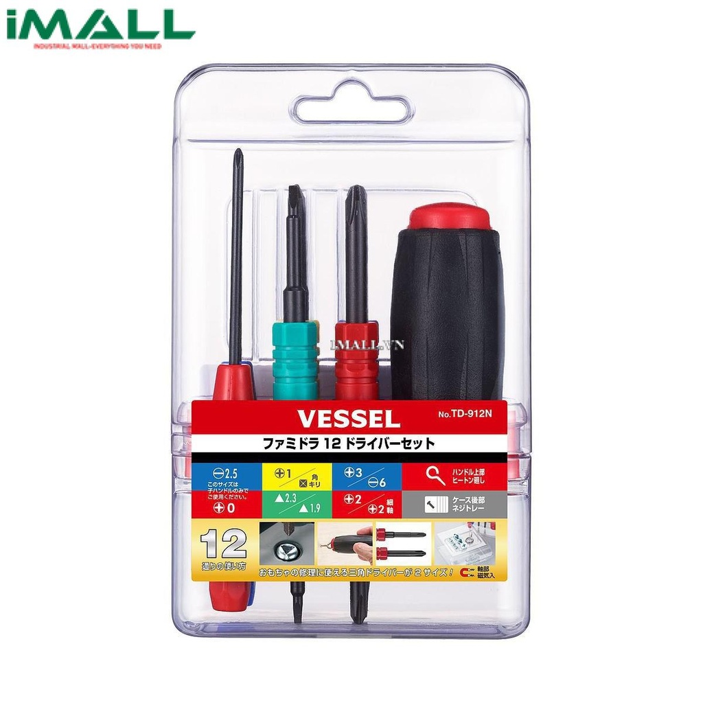 Bộ tô vít Vessel TD-912N (12 cách sử dụng)
