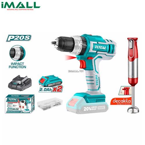 Bộ combo 2 máy dùng pin 20V Total TOSLI22112