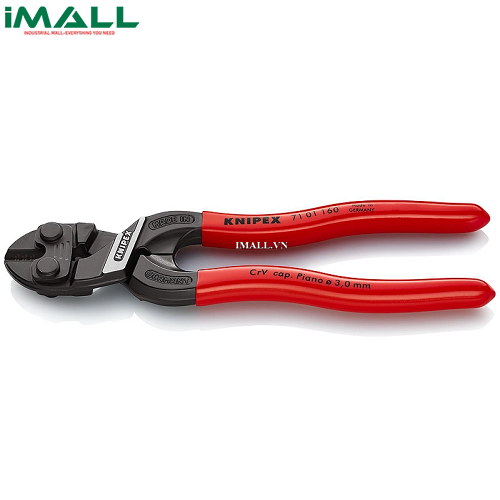 Kìm Cắt CoBolt® S Lưỡi Tôi 64HRC, Cắt Thép Lò Xo Ø3.3mm Dài 160mm KNIPEX 71 01 160