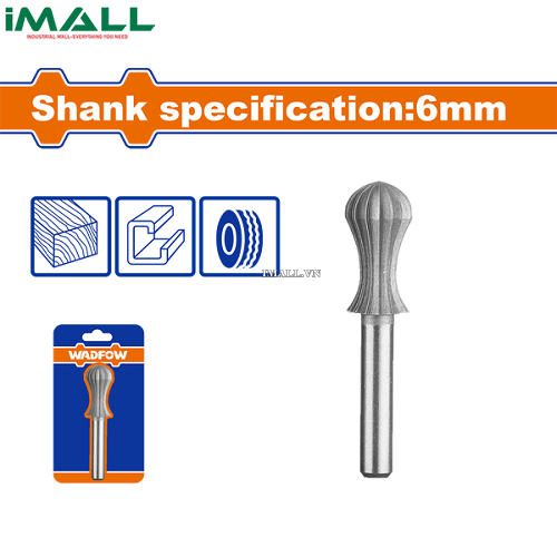 Mũi mài hợp kim 6x13mm(vam tròn) Wadfow WYE1K02