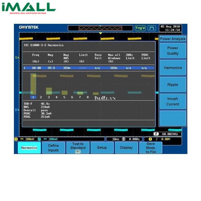 Phần mềm phân tích điện GW INSTEK DS3-PWR