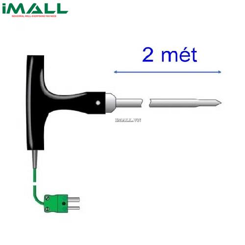 Đầu dò nhiệt độ cầm tay loại K dài 2 mét (-75 ~ 250 °C, Ø9.5 x 2000 mm) ETI 133-133