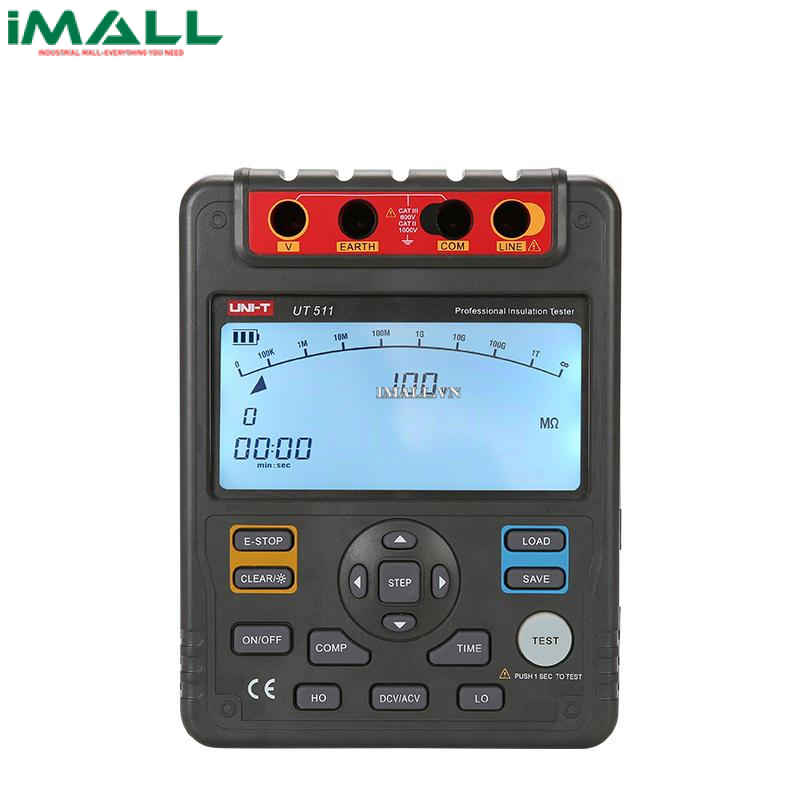 UNI-T UT511 Insulation Resistance Tester (100V~1000V, 10GΩ)
