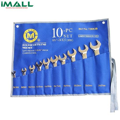 Bộ cờ lê 2 đầu miệng bộ 10 cái C-MART T0003A