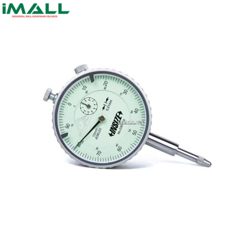 Đồng hồ so kiểu cơ INSIZE 2301-10F (10mm; 0.01mm, lưng phẳng)