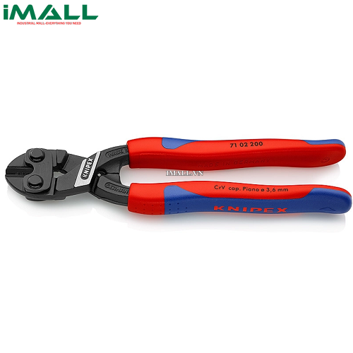 Kìm Cắt CoBolt® Lưỡi cắt 64 HRC, Cắt Thép Lò Xo Ø3.6mm KNIPEX 71 02 200