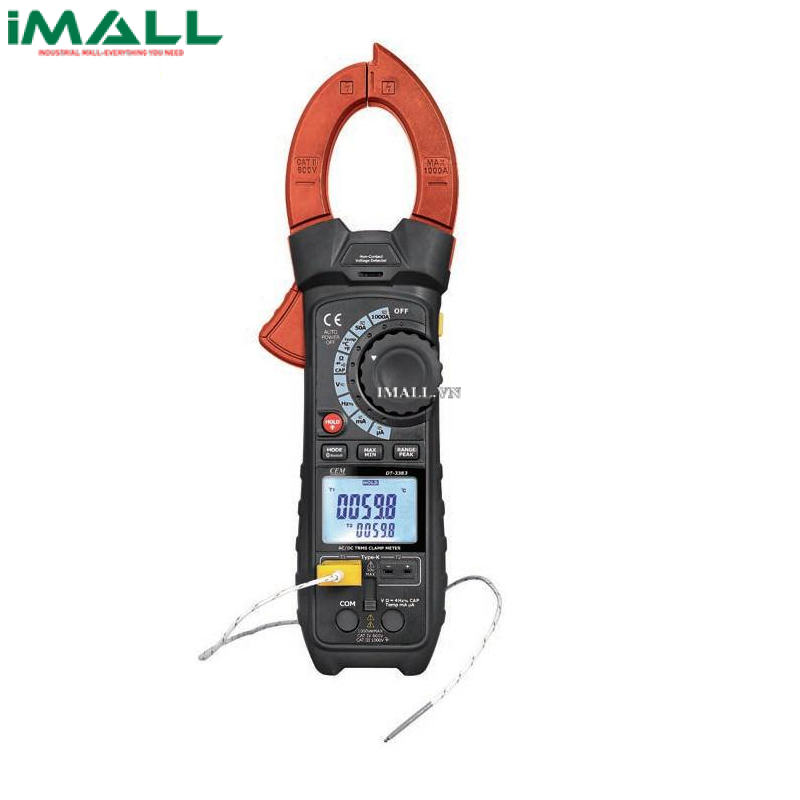 Ampe kìm AC/DC CEM DT-3383 (True RMS, AC/DC 1000A, 600V)
