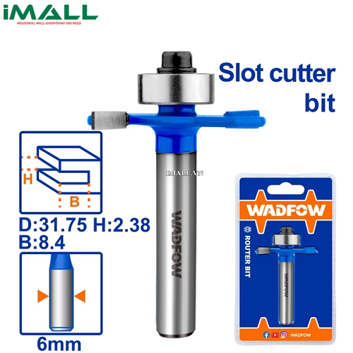Mũi phay gỗ cắt rãnh 6x6x4mm Wadfow WRG4403
