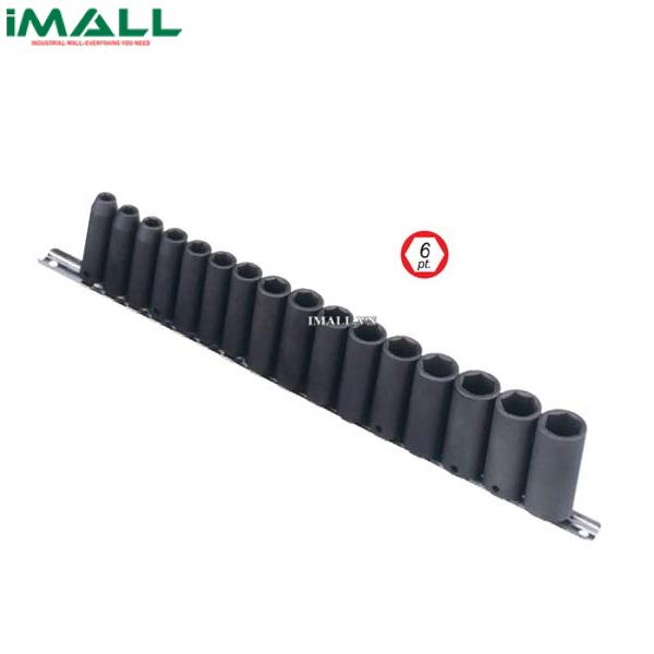 Bộ Khẩu Loại Dài Dùng Cho Súng 3/8" GENIUS TF-316MD (16 Chiếc 7mm~22mm)