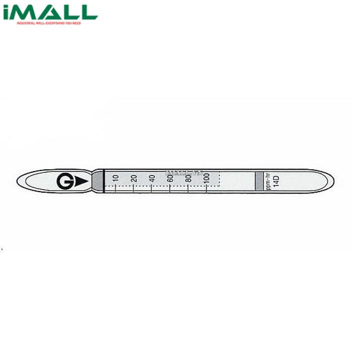 Ống Dosl thụ động Hydorogen clorua HCl Gastec 14D (1 ~ 100 ppm)