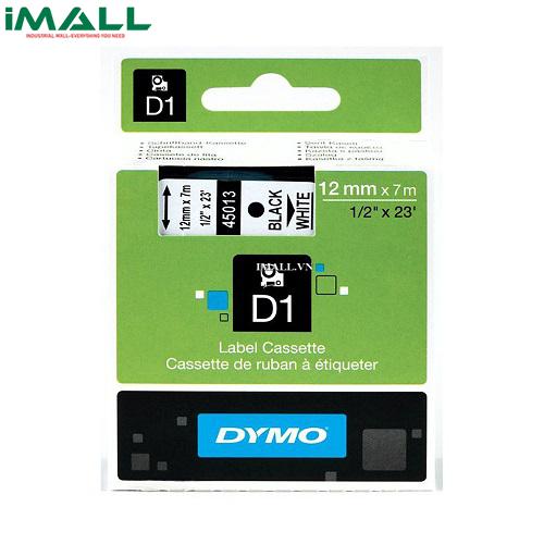 Tem nhãn D1 chữ xanh dương trên nền trắng DYMO 63020709 (12mm x 7m)