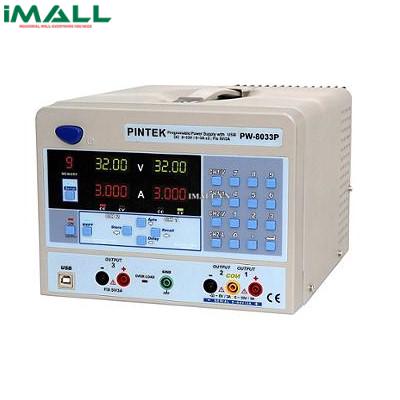 Nguồn một chiều DC Pintek PW-8033P (0~33V/3A; 5V/3A FIX, 2CH)