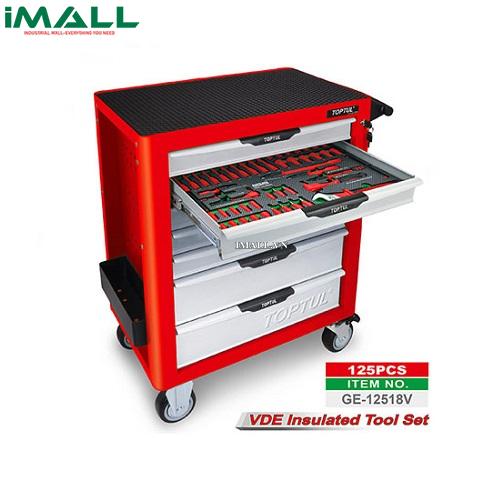 Tủ dụng cụ 7 ngăn 125PCS cách điện TOPTUL GE-12518V