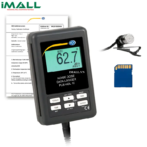 Máy đo liều lượng âm thanh (30~130 dB, kèm Certificate ISO) PCE NDL 10-ICA