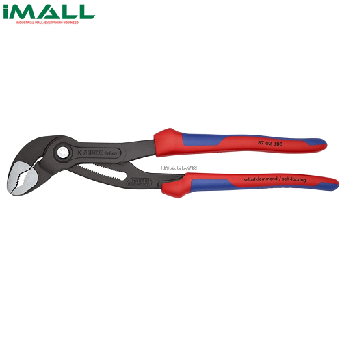 Kìm Nước Mỏ Quạ Cobra® Mở đến Ø70mm dài 300mm Tay êm Knipex 87 02 300