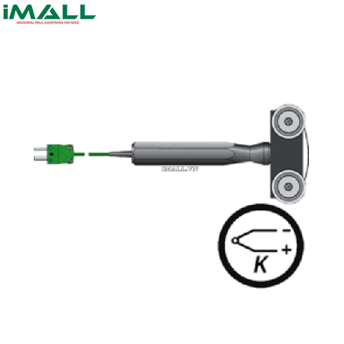 Đầu dò đo bề mặt (con lăn 50 x 45 mm, -75 ~ 250°C) - Thép không gỉ ETI 123-038
