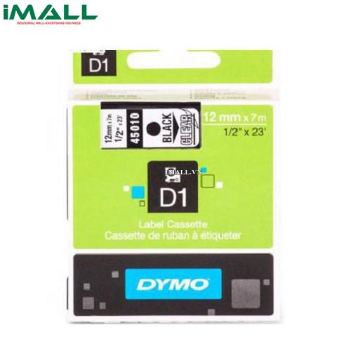 Tem nhãn D1 chữ đen trên nền trong DYMO 63020702 (12mm x 7m)
