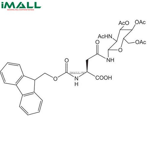 Hóa chất Fmoc-Asn(Ac₃AcNH-ß-Glc)-OH  (C₃₃H₃₇N₃O₁₃; Chai thủy tinh 500 mg) Merck 8521358500