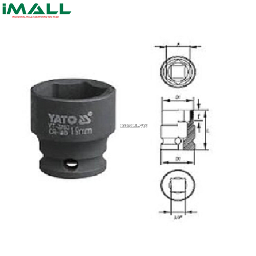 Khẩu rời YATO YT-3752 (3/8")