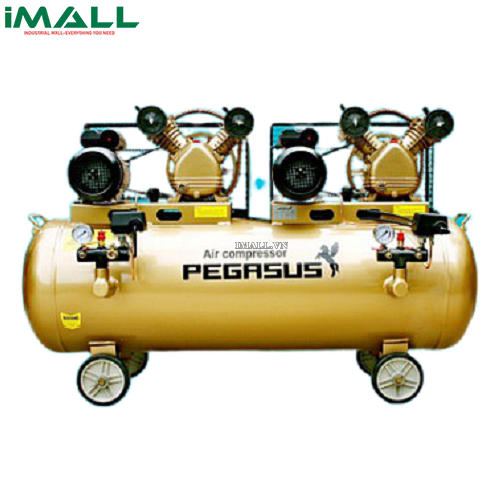 MÁY NÉN KHÍ DÂY ĐAI 2 ĐẦU NÉN-2 MOTOR KOCU TM-2x2-3HP-12.5-230L