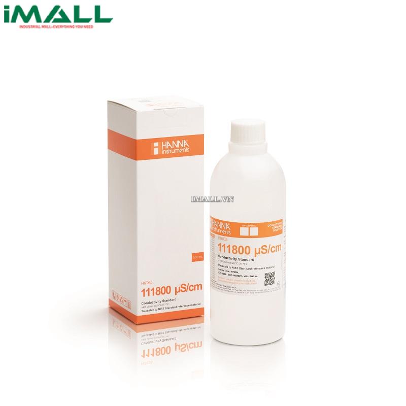 Dung Dịch Hiệu Chuẩn Độ Dẫn (EC) 111800 µS/cm HANNA HI7035L (Chai 500mL)