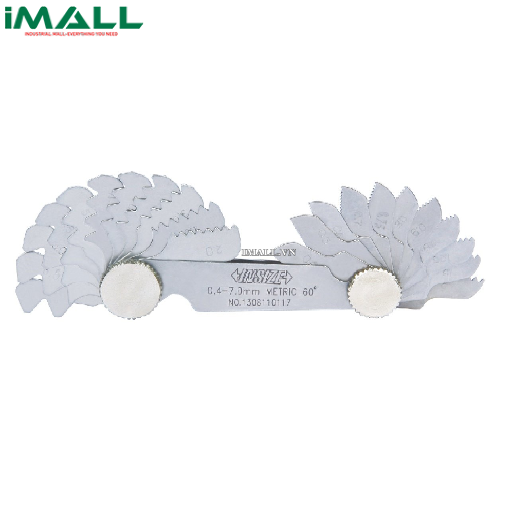 Dưỡng đo ren INSIZE 4820-450 (0.4-7.0mm, 4-62TPI)