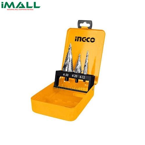 Bộ 3 mũi khoan chóp nón (4-32mm) INGCO AKSDS0302