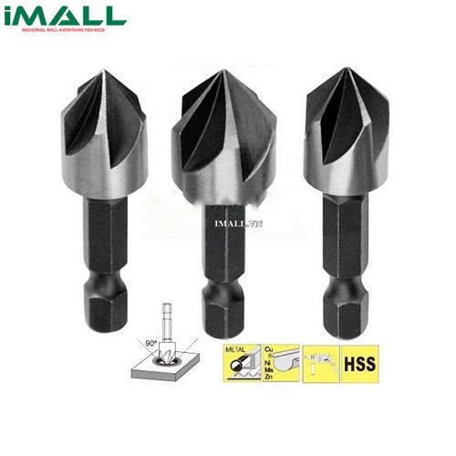 Bộ 3 mũi vát mép lỗ INGCO DBCS0031 (12,16,19mm)