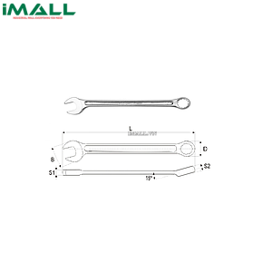 Cờ lê vòng miệng hệ mét Yato YT-5007 (13mm)