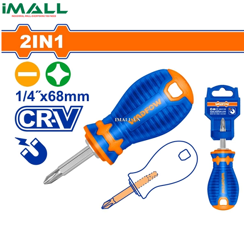 Tua vít dẹp & bake 1/4"x68mm 2 trong 1 Wadfow WSS45M1