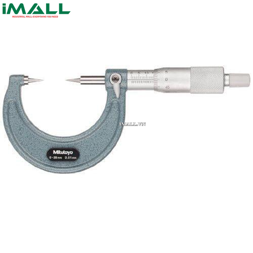 Panme đo ngoài cơ khí đầu nhọn Mitutoyo 112-153  (0-25mm, 0.01mm)
