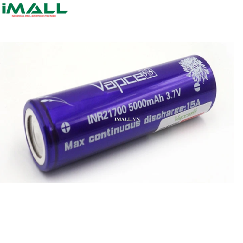 PIN SẠC VAPCELL INR21700 DÒNG XẢ 15A DUNG LƯỢNG 5000MAH